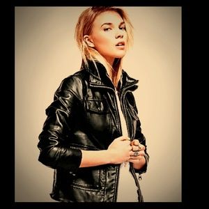 Free People Vegan Leather Jacket